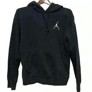 Nike Jordan Mens Jumpman Fleece Pull Over Hoodie Black size Small